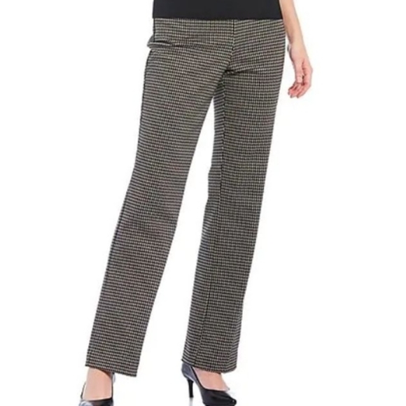Investments Pants - Investments The REGENT ST Fit Pull-On Straight Leg Houndstooth Pants